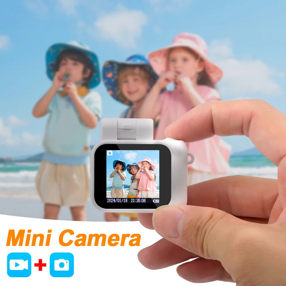 Mini Camera with Screen HD 1080P with Flash Lamp and Battery Dock Portable Retro Ultra Compact Mini Camera Video Recorder Y4000