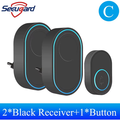 Wireless Doorbell Outdoor Welcome Ring Chime Door Bell Music Melody Remind Smart Home Security Alarm EU UK US Plug