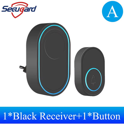 Wireless Doorbell Outdoor Welcome Ring Chime Door Bell Music Melody Remind Smart Home Security Alarm EU UK US Plug